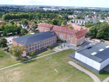 Vestervangskolen set fra luften
